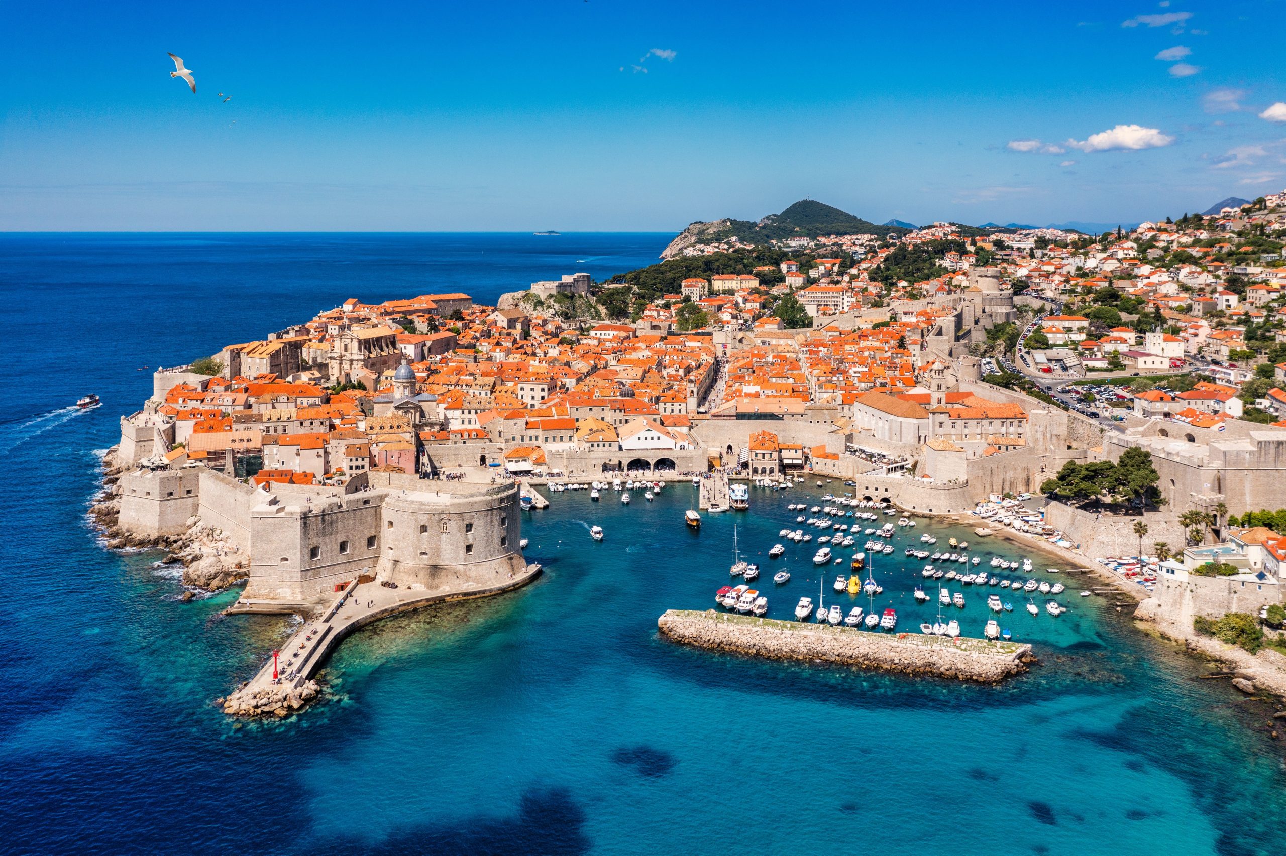 The,Aerial,View,Of,Dubrovnik,,A,City,In,Southern,Croatia
